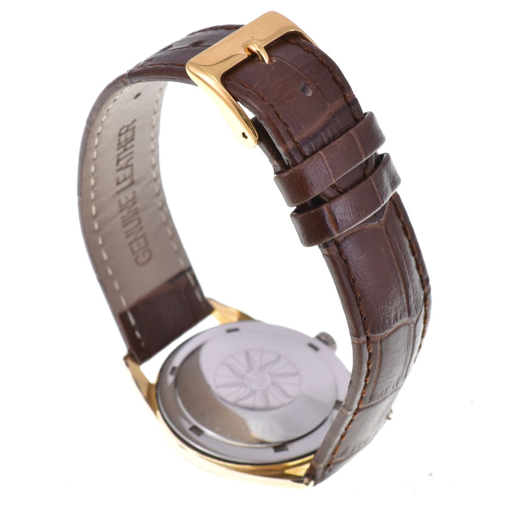 TISSOT Sea star vintage Date Gold Plated / Leather Silver Dial Automatic Men's
 Watch P#143255