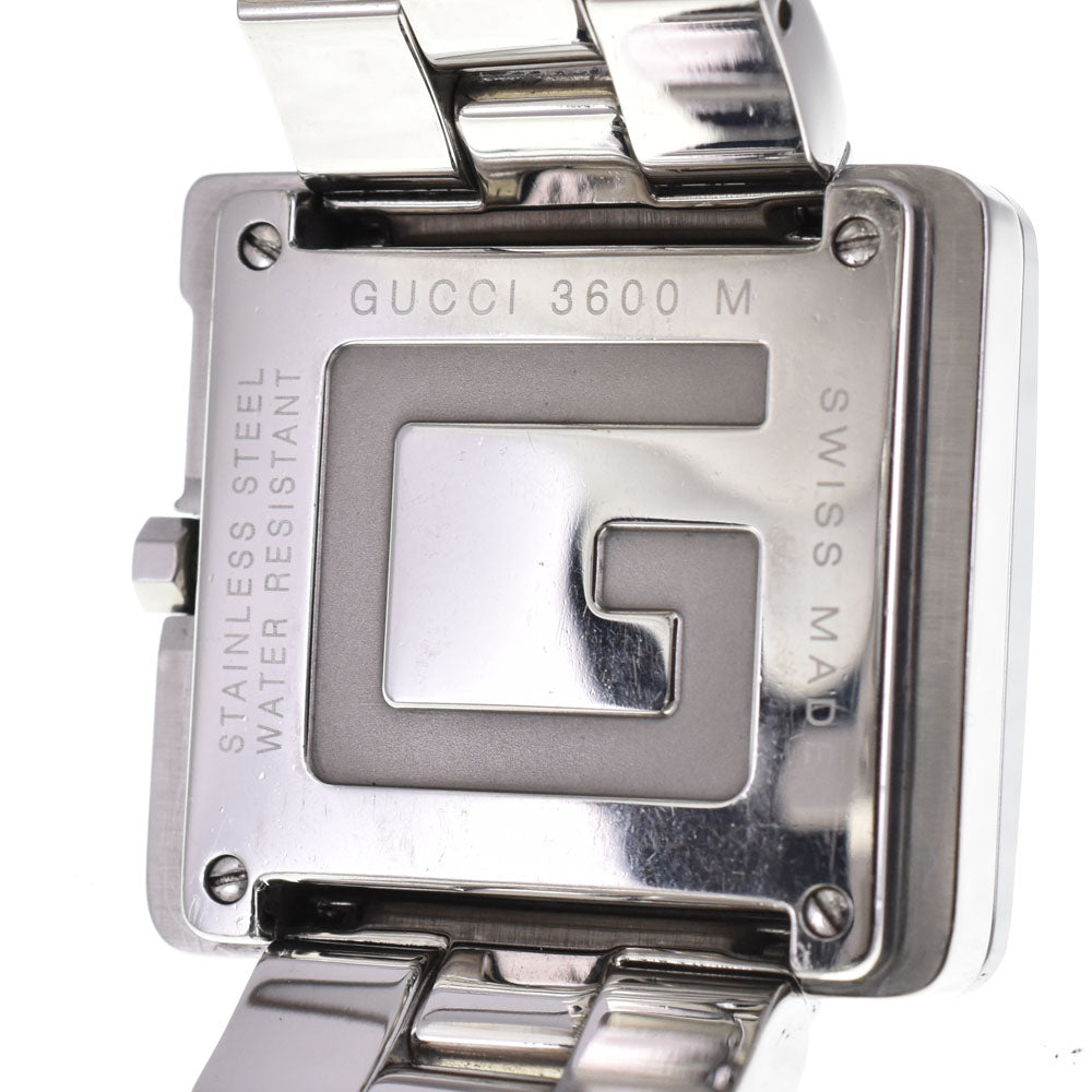 with paper GUCCI G square 3600M Silver Dial Quartz Men's
 Watch A#143257