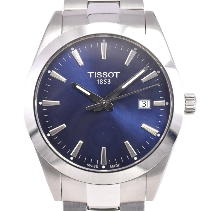 TISSOT gentleman date T127.410.11.041.00 Stainless Steel blue Dial Quartz Men's
 Watch P#143258