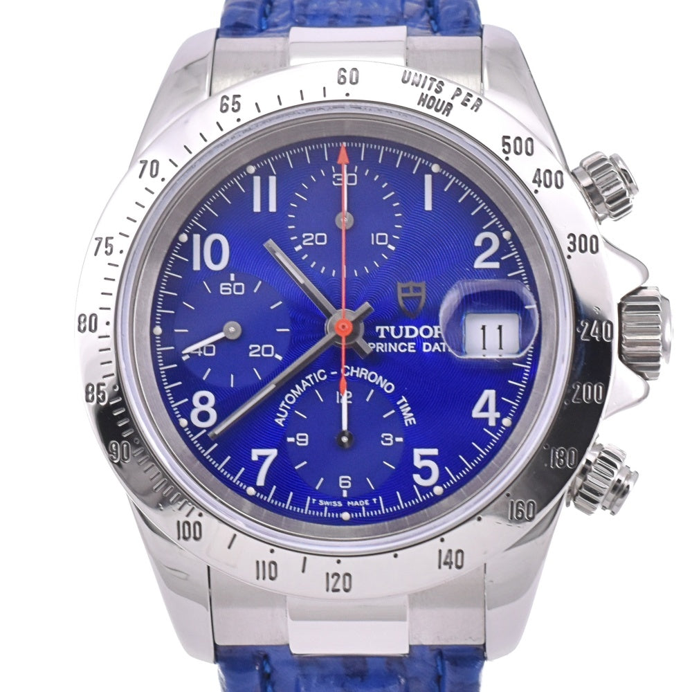 TUDOR Chrono time 79280P Chronograph Date blue Dial Automatic Men's
 Watch N#143260