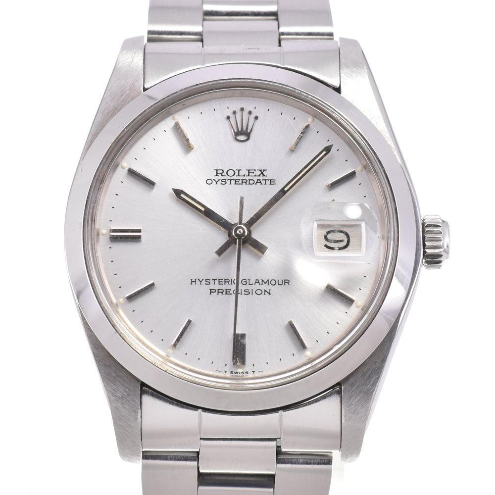 ROLEX Oyster Date Hysteric Glamour 6694 vintage Cal.1225 Silver Dial Hand Winding Men's
 Watch P#143261