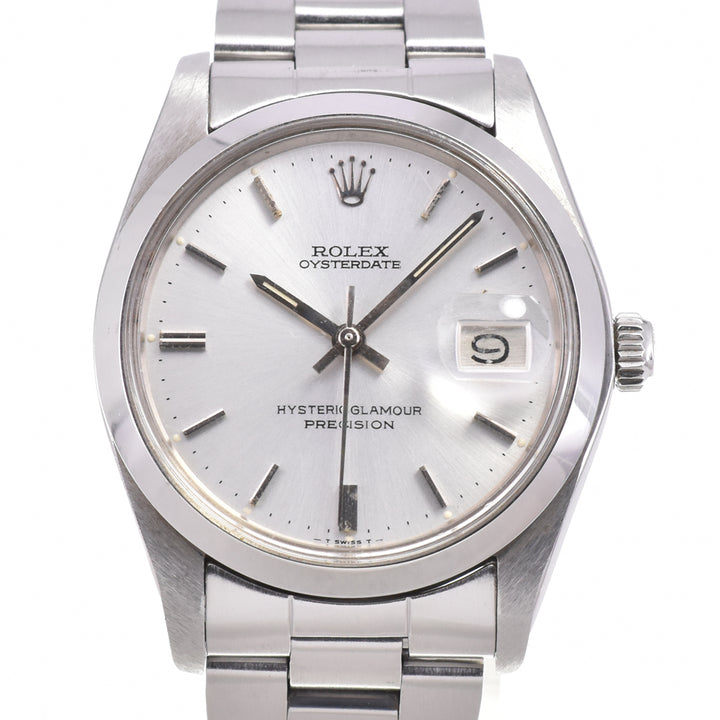 ROLEX Oyster Date Hysteric Glamour 6694 vintage Cal.1225 Silver Dial Hand Winding Men's
 Watch P#143261
