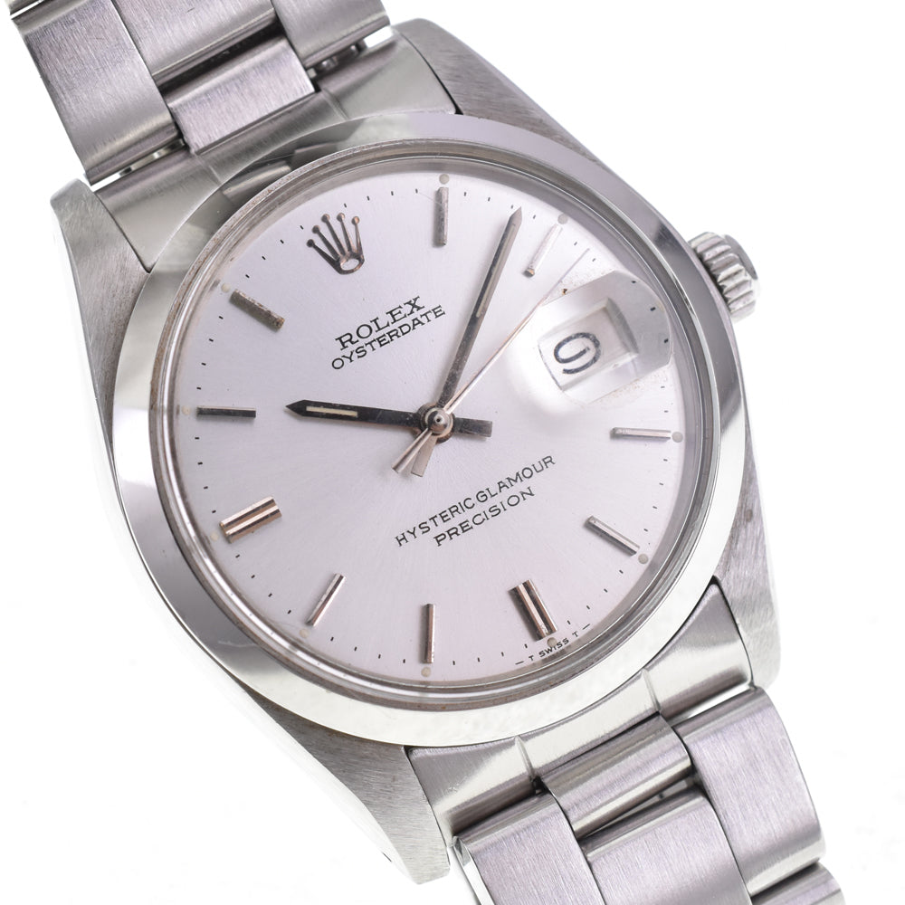 ROLEX Oyster Date Hysteric Glamour 6694 vintage Cal.1225 Silver Dial Hand Winding Men's
 Watch P#143261