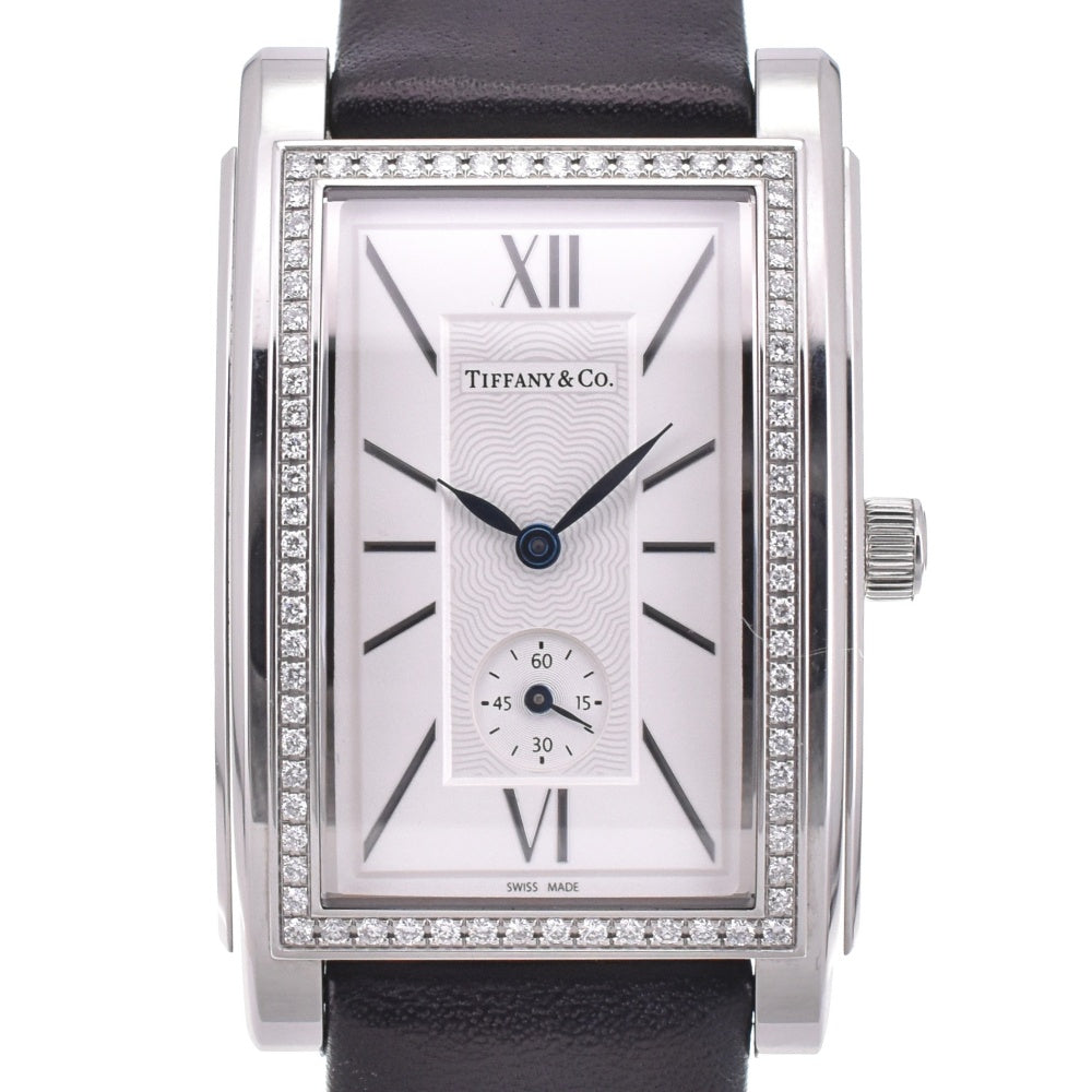 TIFFANY&Co. ground Z0030.13.10A21A40A Diamond bezel Small second Silver Dial Quartz Men's
 Watch N#143262
