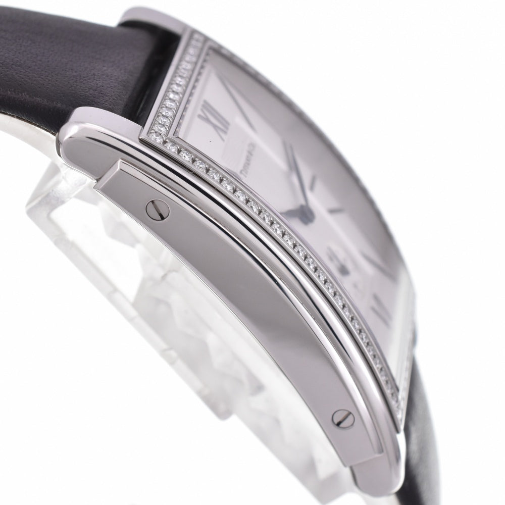 TIFFANY&Co. ground Z0030.13.10A21A40A Diamond bezel Small second Silver Dial Quartz Men's
 Watch N#143262