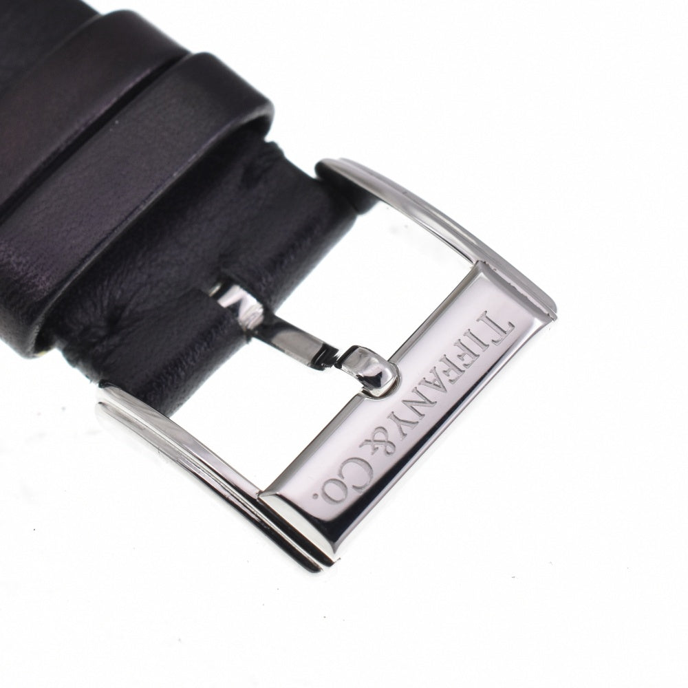 TIFFANY&Co. ground Z0030.13.10A21A40A Diamond bezel Small second Silver Dial Quartz Men's
 Watch N#143262