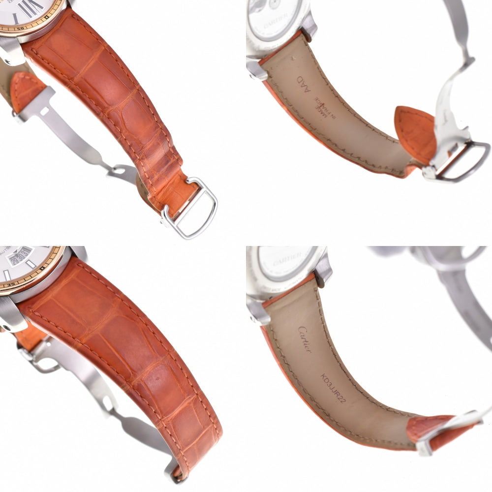 CARTIER Caribre de Cartier W7100043 Chronograph Date Silver Dial Automatic Men's
 Watch N#143263