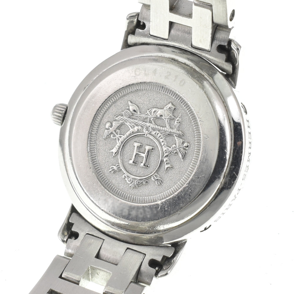 HERMES Clipper CL4.210 D buckle white Dial Quartz Ladies
 Watch O#143264