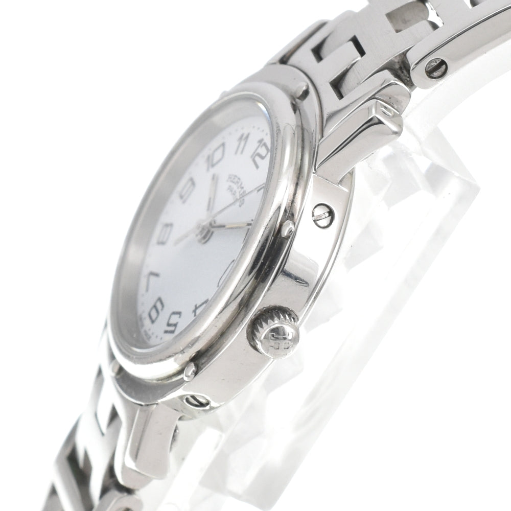 HERMES Clipper CL4.210 D buckle white Dial Quartz Ladies
 Watch O#143264