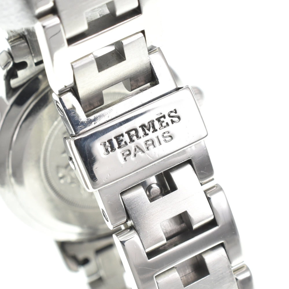 HERMES Clipper CL4.210 D buckle white Dial Quartz Ladies
 Watch O#143264