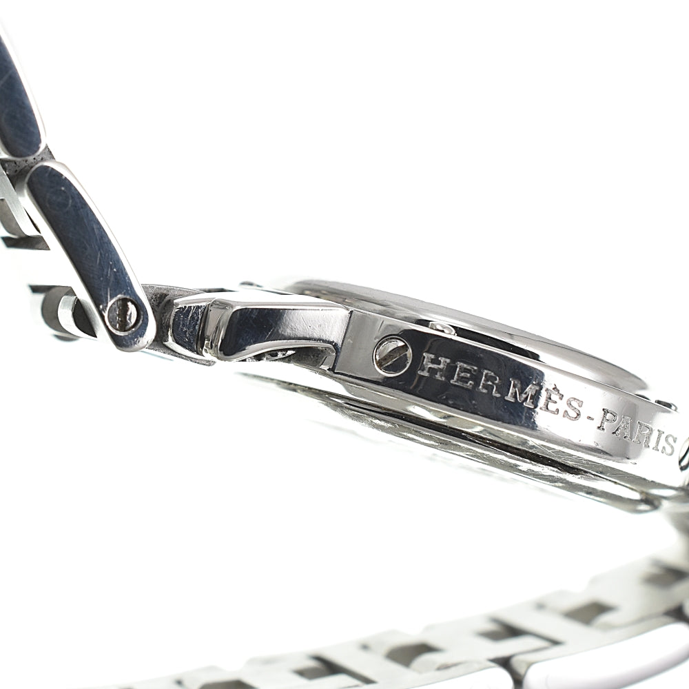 HERMES Clipper CL4.210 D buckle white Dial Quartz Ladies
 Watch O#143264