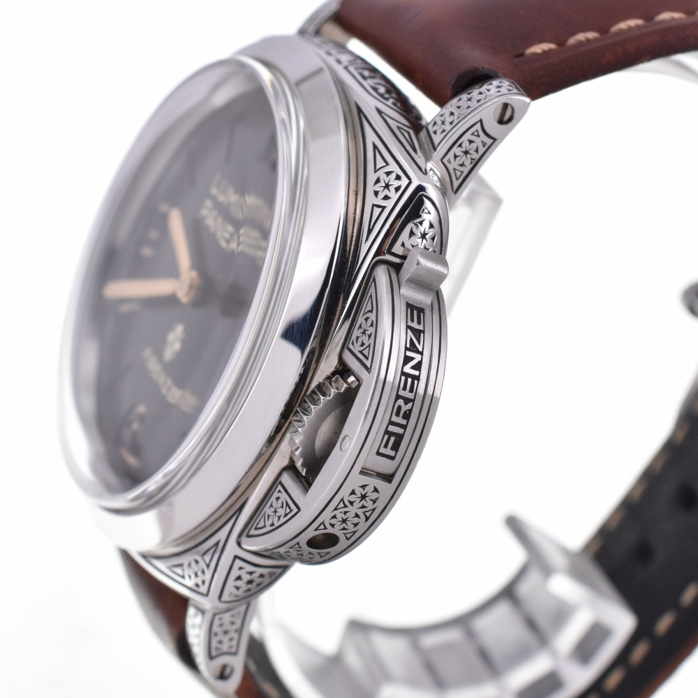 with paper PANERAI Luminor 1950 3DAYS PAM00972 Limited to 99 bottles in Florence black Dial Hand Winding Men's
 Watch Z#143267