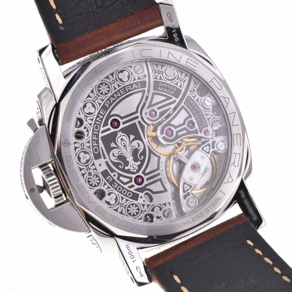 with paper PANERAI Luminor 1950 3DAYS PAM00972 Limited to 99 bottles in Florence black Dial Hand Winding Men's
 Watch Z#143267