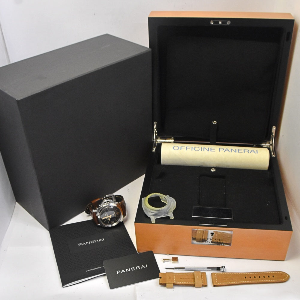 with paper PANERAI Luminor 1950 3DAYS PAM00972 Limited to 99 bottles in Florence black Dial Hand Winding Men's
 Watch Z#143267