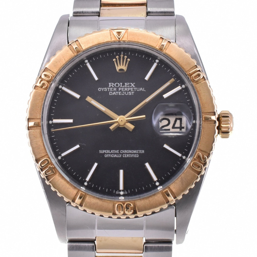 ROLEX DATEJUST THUNDERBIRD 1625/3 vintage Around 1960 Cal.1560 black Dial Automatic Men's
 Watch P#143270