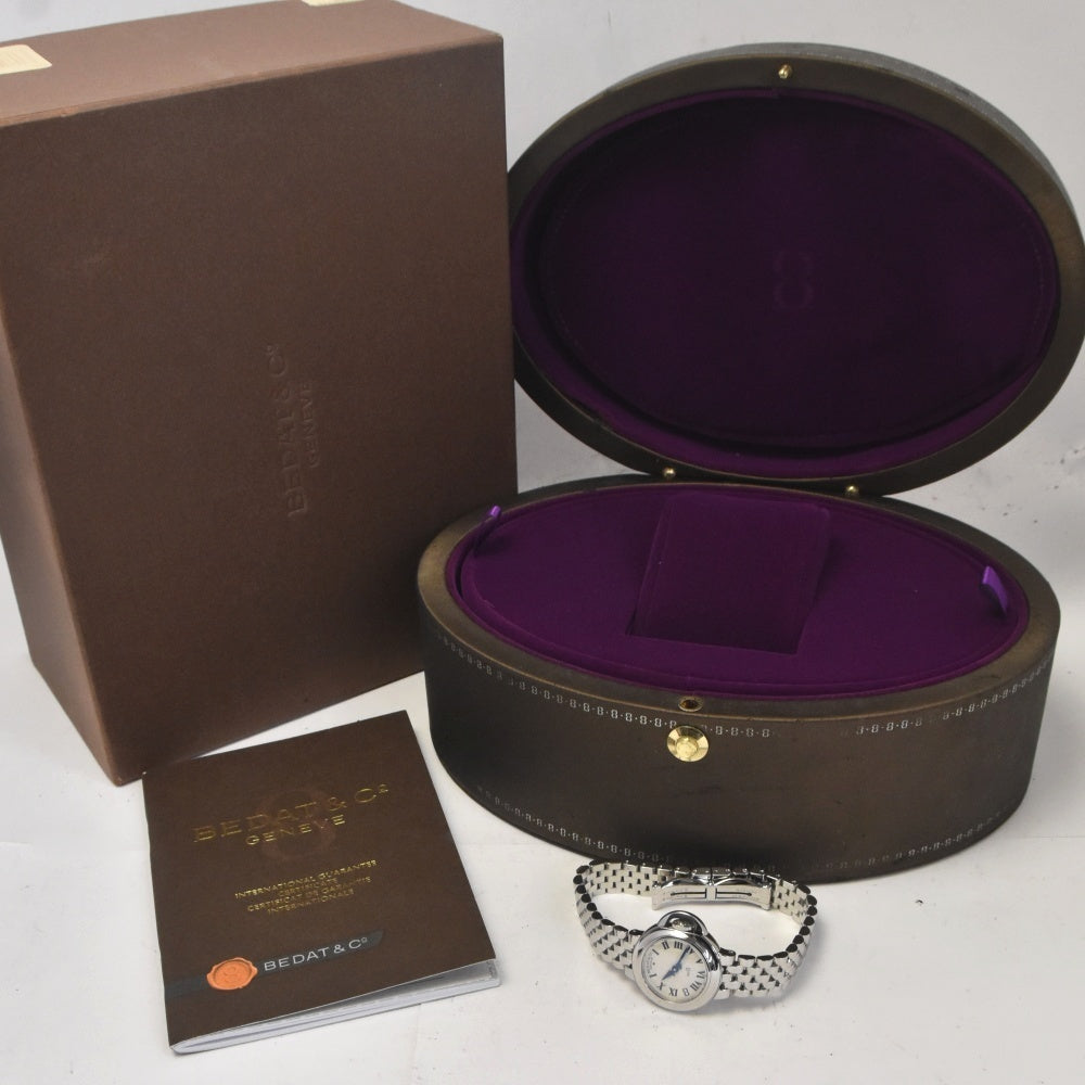 with paper BEDAT&Co No.8 B827.011.600 Silver Dial Quartz Ladies
 Watch N#143273