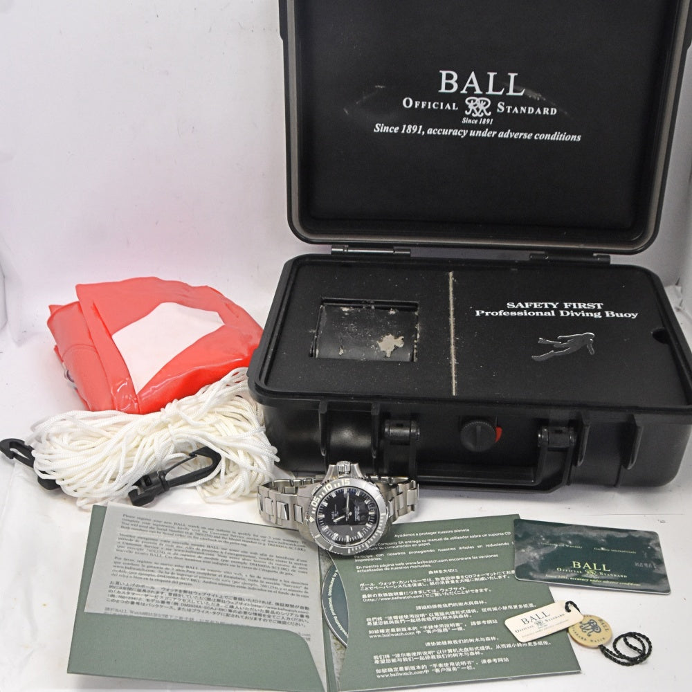 with paper BALLWATCH Engineer Hydrocarbon Deep Quest DM3000A-SCJ-BK black Dial Automatic Men's
 Watch N#143274