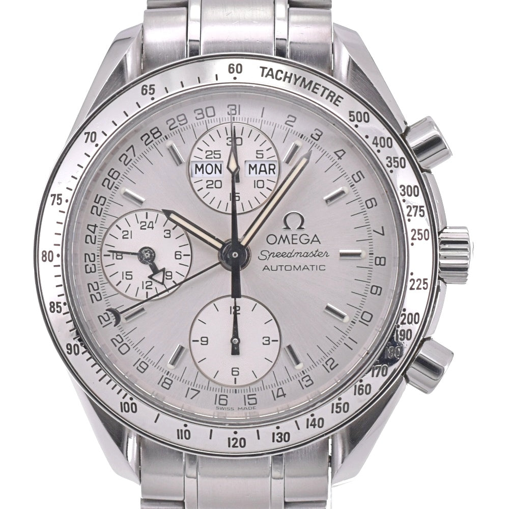 with paper OMEGA Speedmaster 3523.30 Triple calendar Silver Dial Automatic Men's
 Watch O#143276