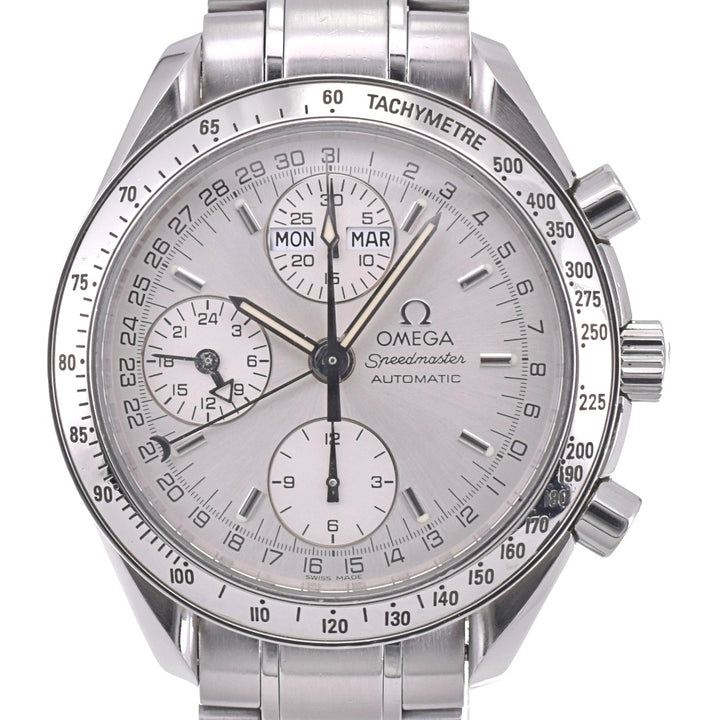with paper OMEGA Speedmaster 3523.30 Triple calendar Silver Dial Automatic Men's
 Watch O#143276