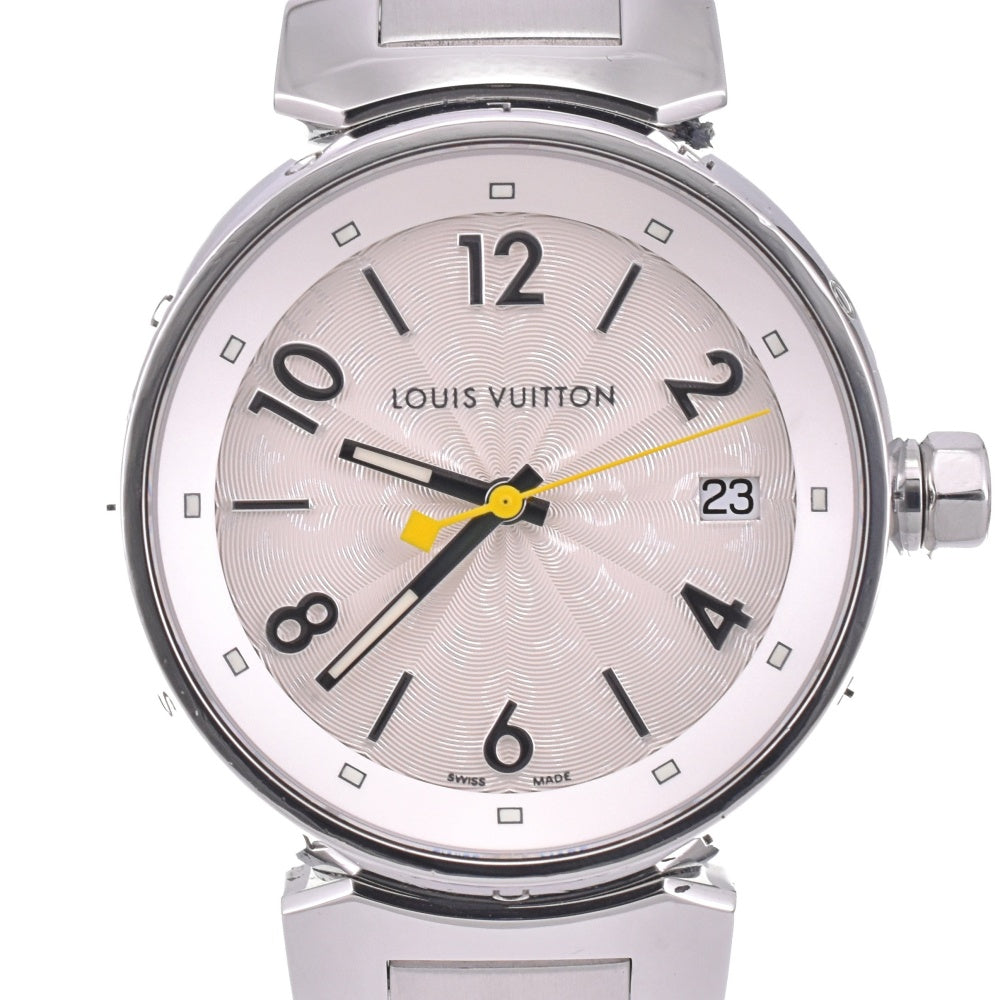 with paper LOUIS VUITTON Tambour Hologram MM Q1313 Date Silver Dial Quartz Ladies
 Watch N#143277