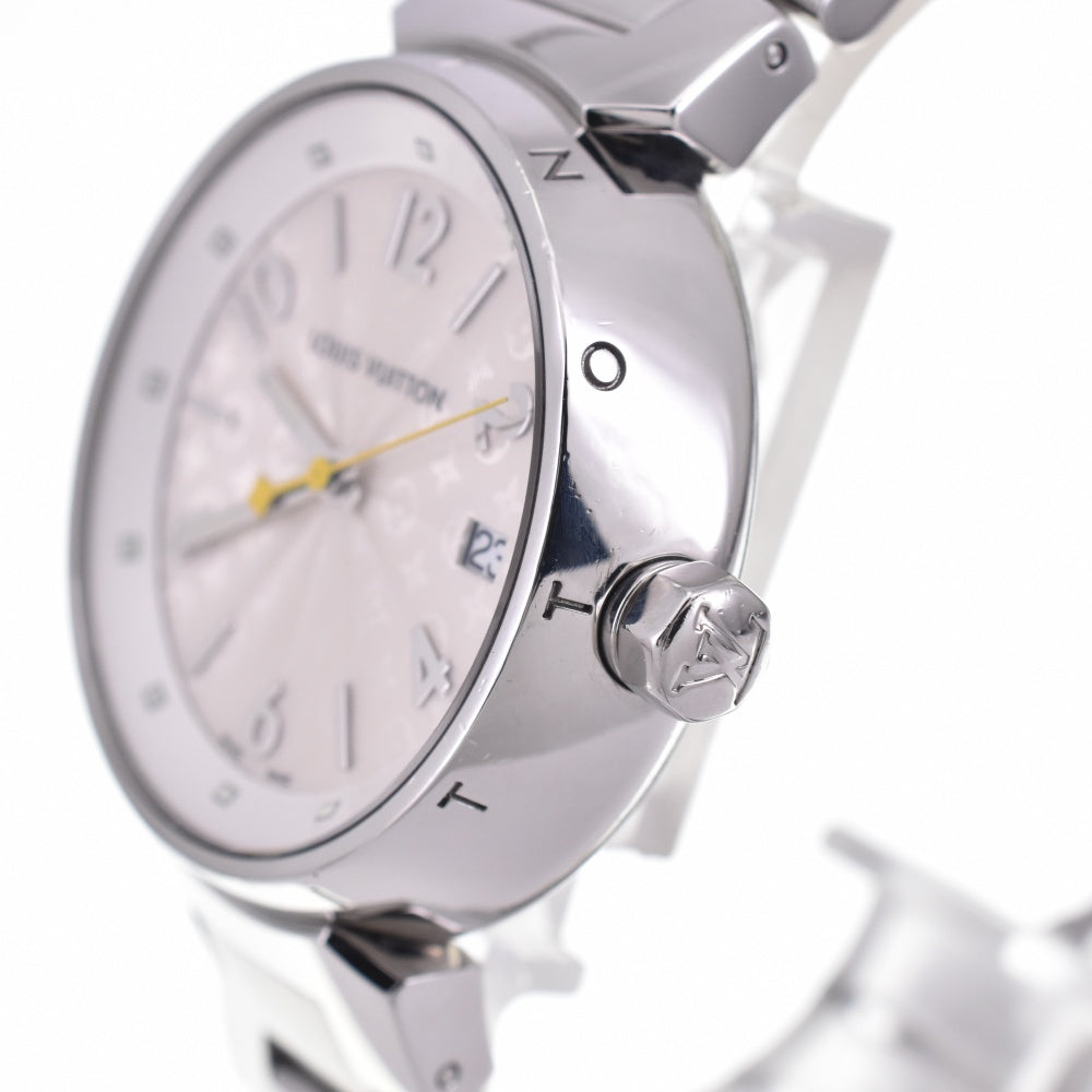 with paper LOUIS VUITTON Tambour Hologram MM Q1313 Date Silver Dial Quartz Ladies
 Watch N#143277