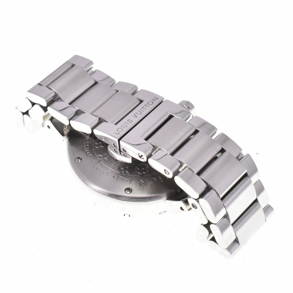 with paper LOUIS VUITTON Tambour Hologram MM Q1313 Date Silver Dial Quartz Ladies
 Watch N#143277