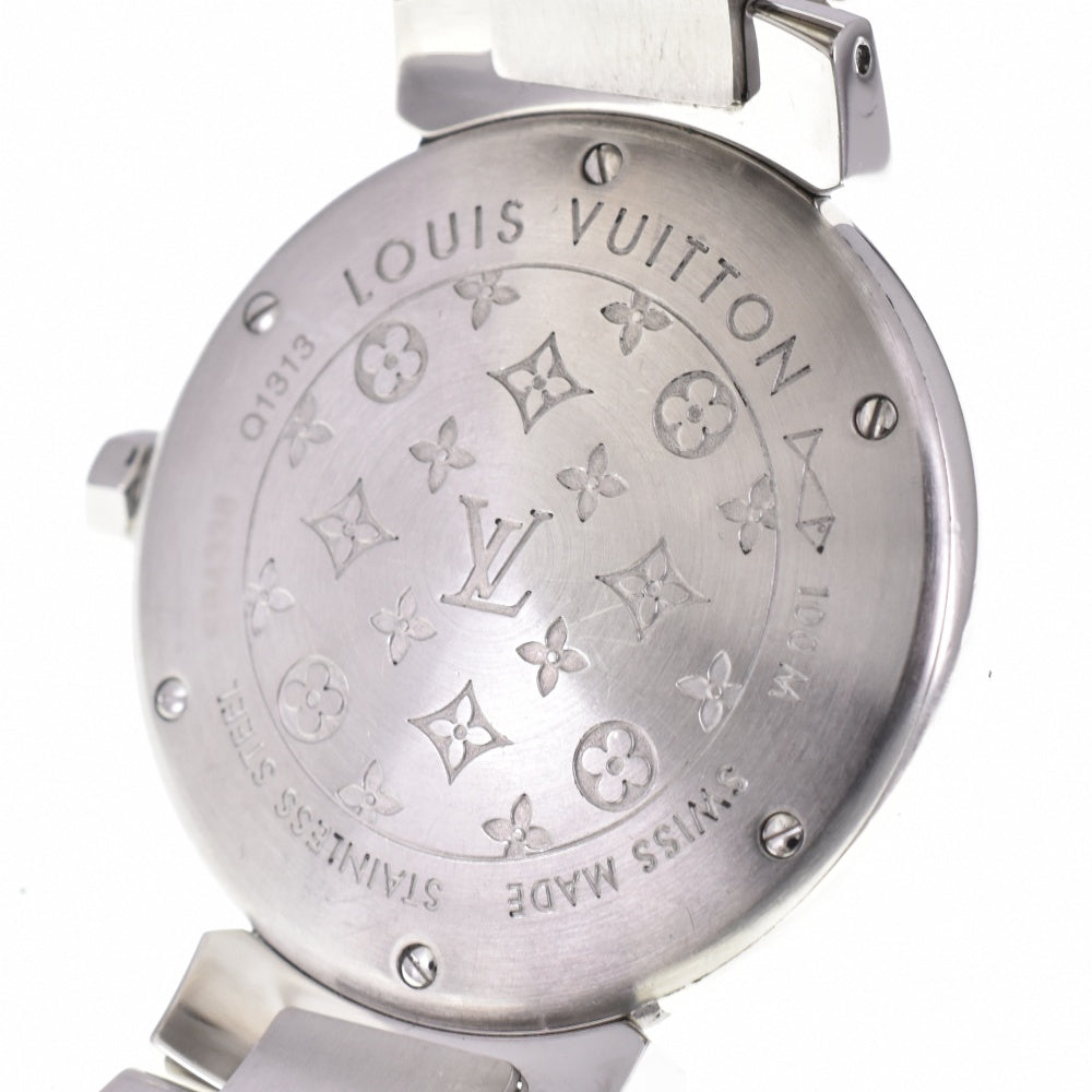 with paper LOUIS VUITTON Tambour Hologram MM Q1313 Date Silver Dial Quartz Ladies
 Watch N#143277
