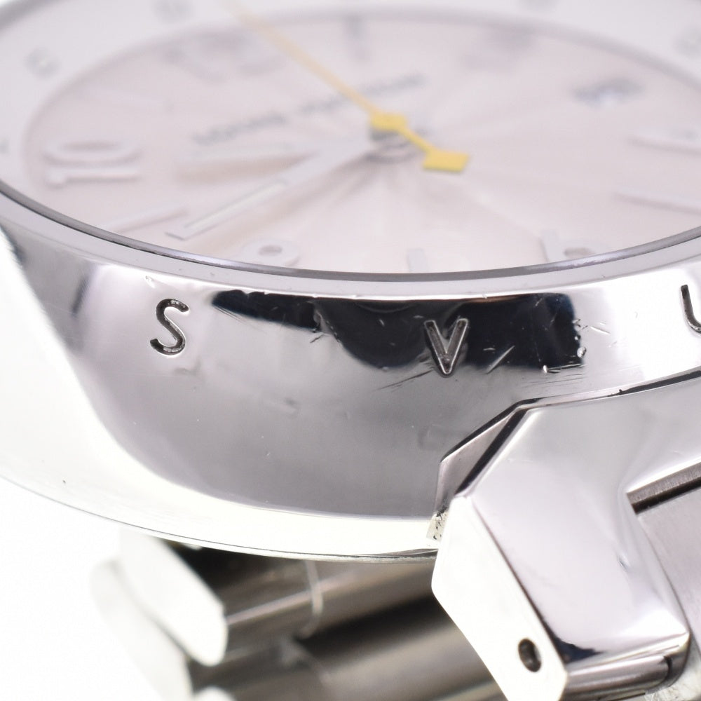 with paper LOUIS VUITTON Tambour Hologram MM Q1313 Date Silver Dial Quartz Ladies
 Watch N#143277