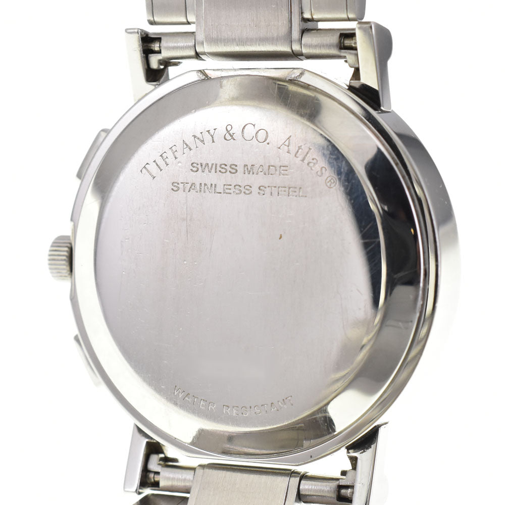 with paper TIFFANY&Co. Atlas Round Chronograph 14705325 Date gray Dial Quartz Men's
 Watch R#143279