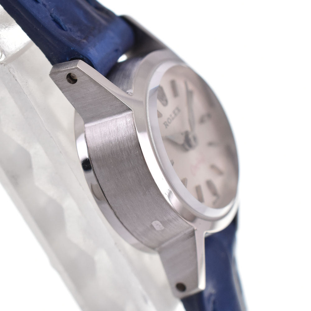 ROLEX Orchid 2231 vintage K18WG/Leather circa 1963 Silver Dial Hand Winding Ladies
 Watch A#143280