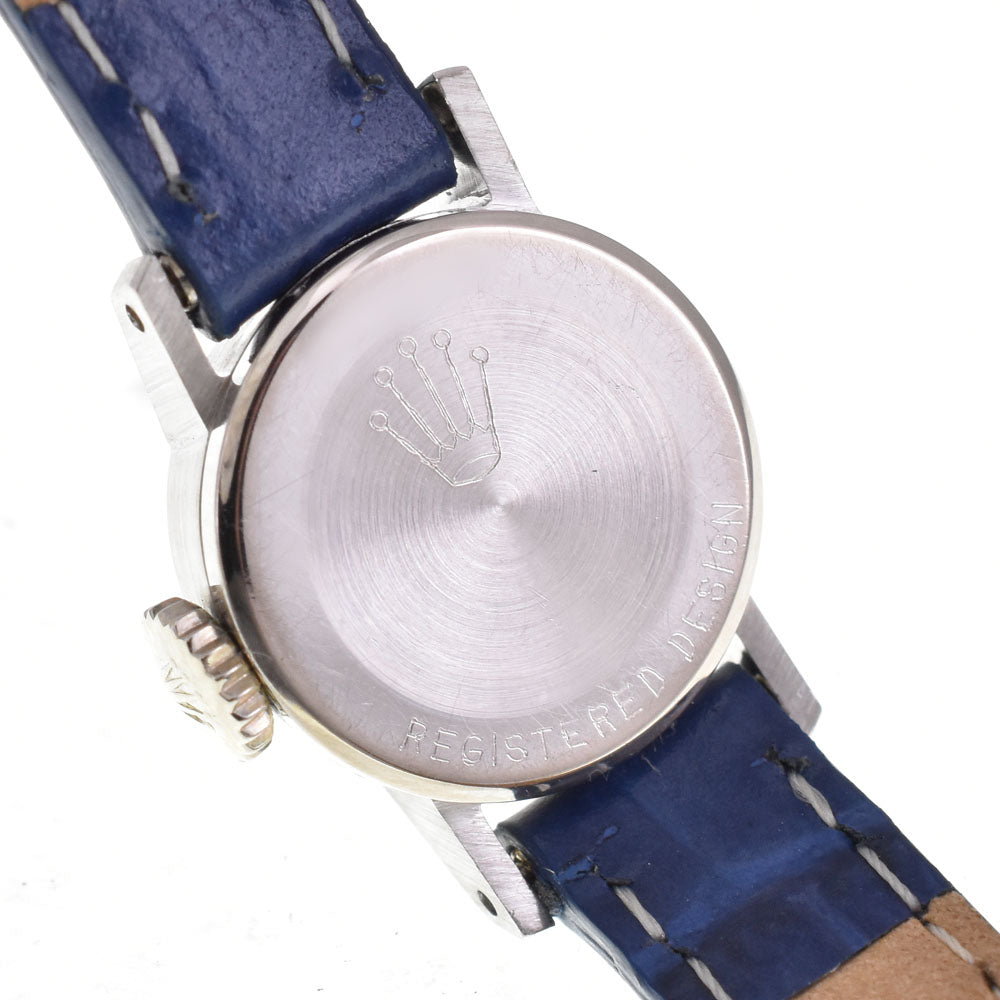 ROLEX Orchid 2231 vintage K18WG/Leather circa 1963 Silver Dial Hand Winding Ladies
 Watch A#143280