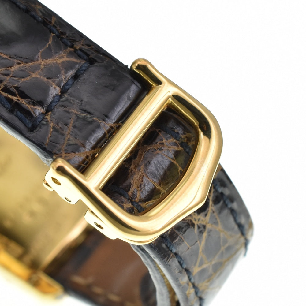 CARTIER Must tank W1013854 SV925 (Gold Plated) / Leather White / Silver Dial Quartz Ladies
 Watch O#143281