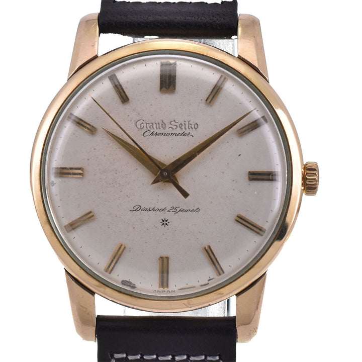 SEIKO Grand Seiko J14070 vintage Cal.3180 First model Silver Dial Hand Winding Men's
 Watch A#143285