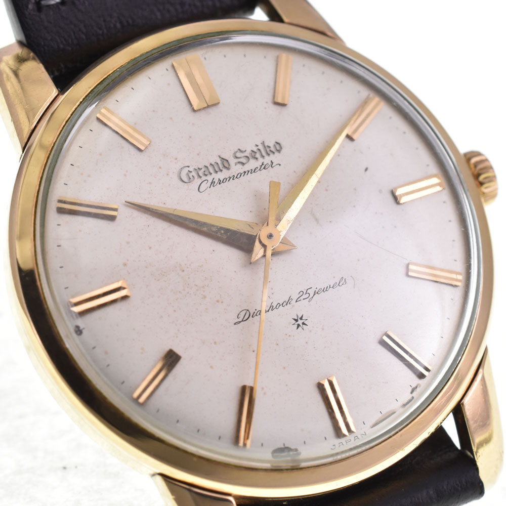 SEIKO Grand Seiko J14070 vintage Cal.3180 First model Silver Dial Hand Winding Men's
 Watch A#143285