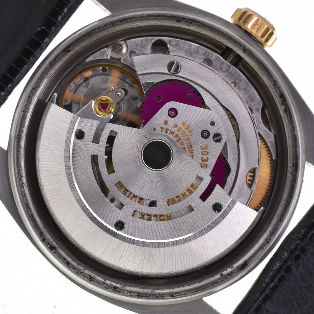 with paper ROLEX DATEJUST 16013 vintage Buckley Dial circa 1978 Cal.3035 gold Dial Automatic Men's
 Watch Z#143287