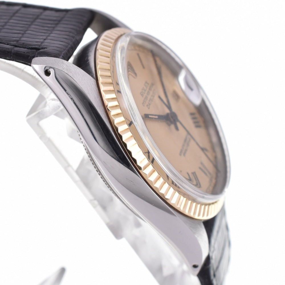 with paper ROLEX DATEJUST 16013 vintage Buckley Dial circa 1978 Cal.3035 gold Dial Automatic Men's
 Watch Z#143287