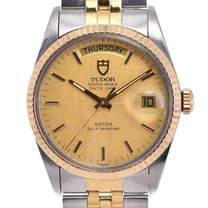 with paper TUDOR Oyster Prince Date Day 94613 Cal.2834-2 gold Dial Automatic Men's
 Watch P#143288