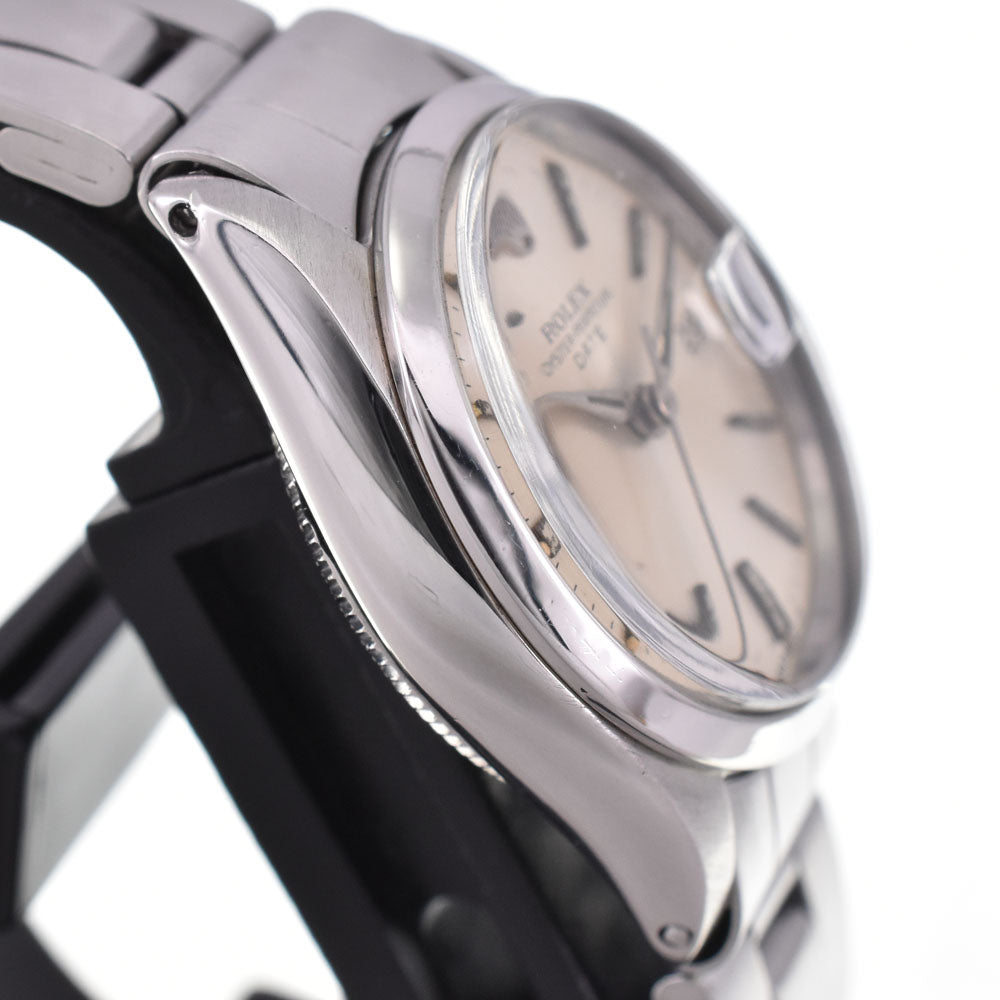 ROLEX Oyster Perpetual Date 6516 vintage Cal.1130 Silver Dial Automatic Ladies
 Watch P#143290