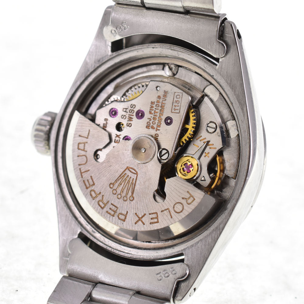 ROLEX Oyster Perpetual Date 6516 vintage Cal.1130 Silver Dial Automatic Ladies
 Watch P#143290