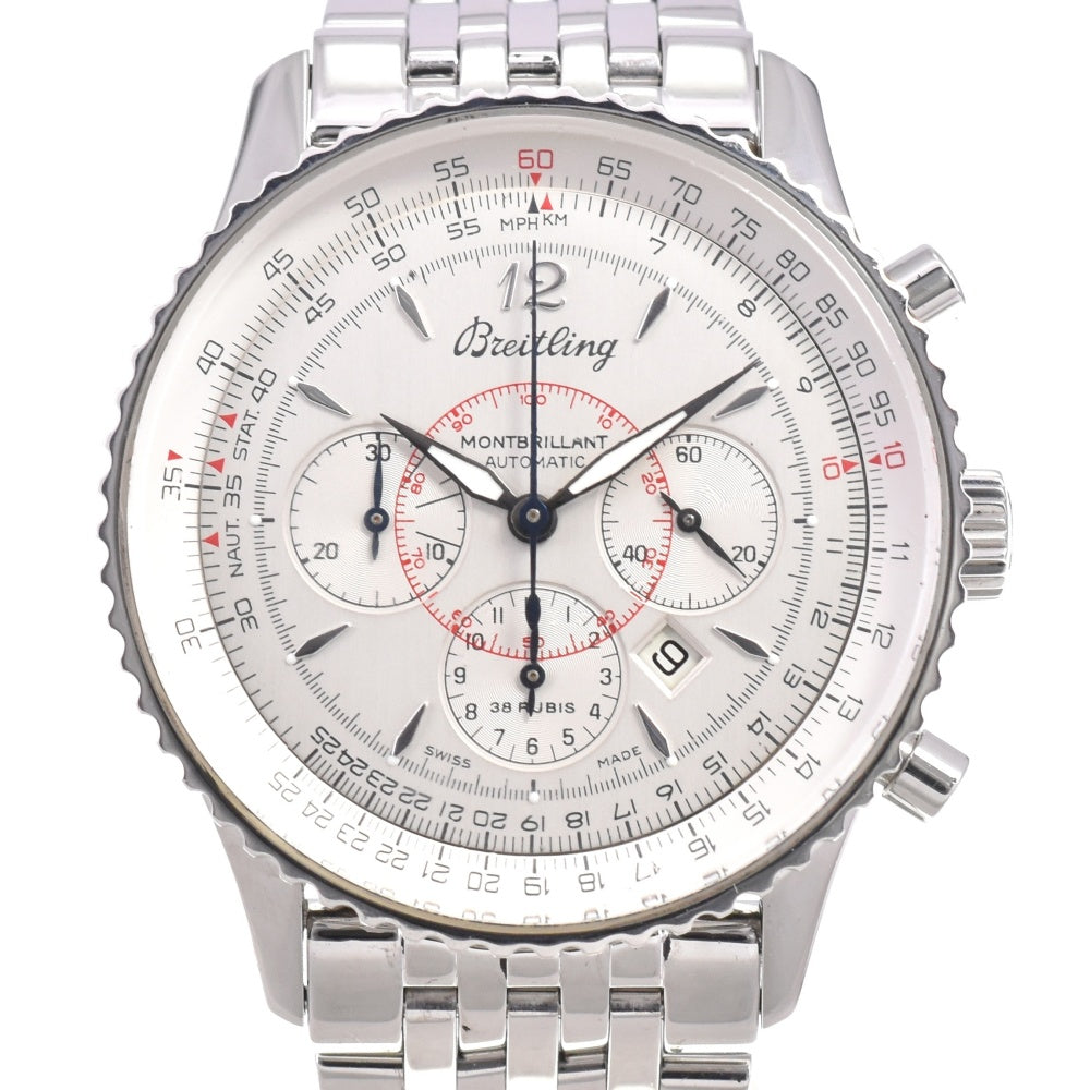 with paper BREITLING Navitimer Montbrillant A41330 Chronograph Date Silver Dial Automatic Men's
 Watch P#143292