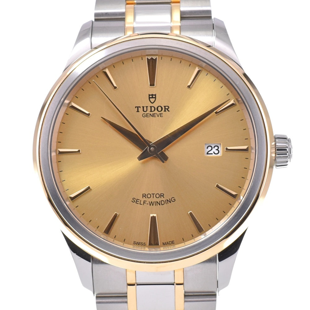 with paper TUDOR style 12703 Stainless Steel/YG Champagne Gold Dial Automatic Men's
 Watch N#143300