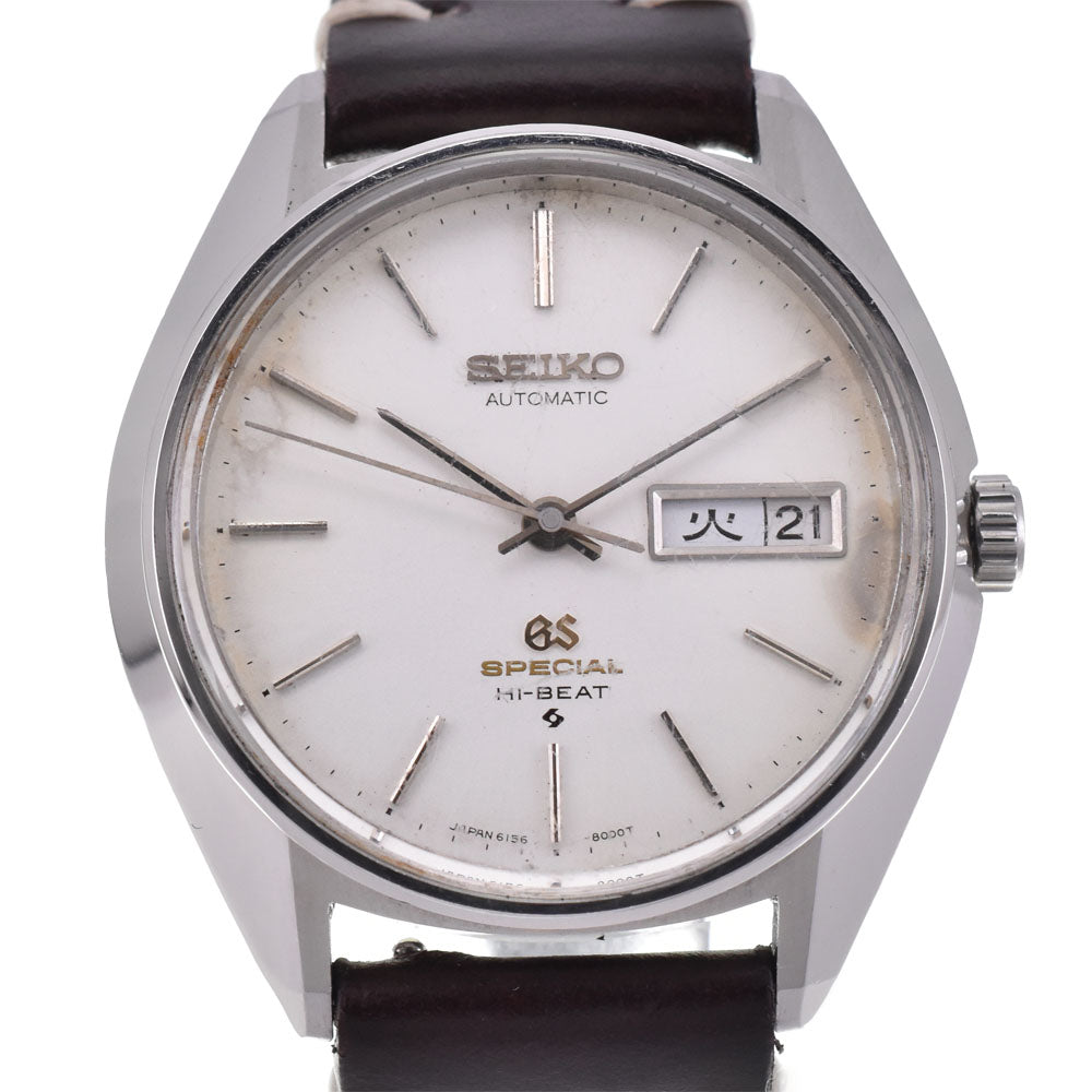 SEIKO Grand Seiko Special HI-BEAT 6156-8000 Day Date Cal.6156A Silver Dial Automatic Men's
 Watch P#143302