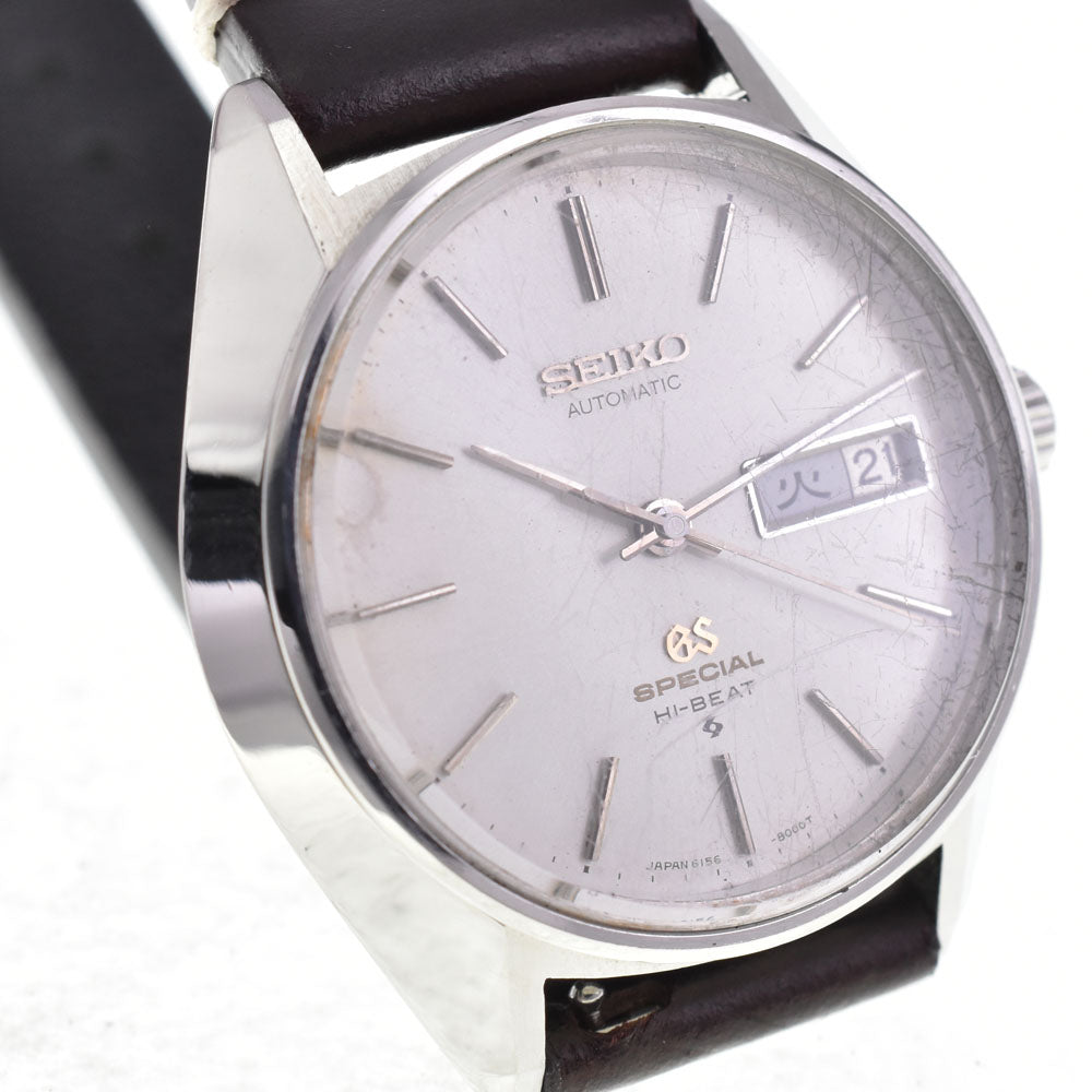SEIKO Grand Seiko Special HI-BEAT 6156-8000 Day Date Cal.6156A Silver Dial Automatic Men's
 Watch P#143302