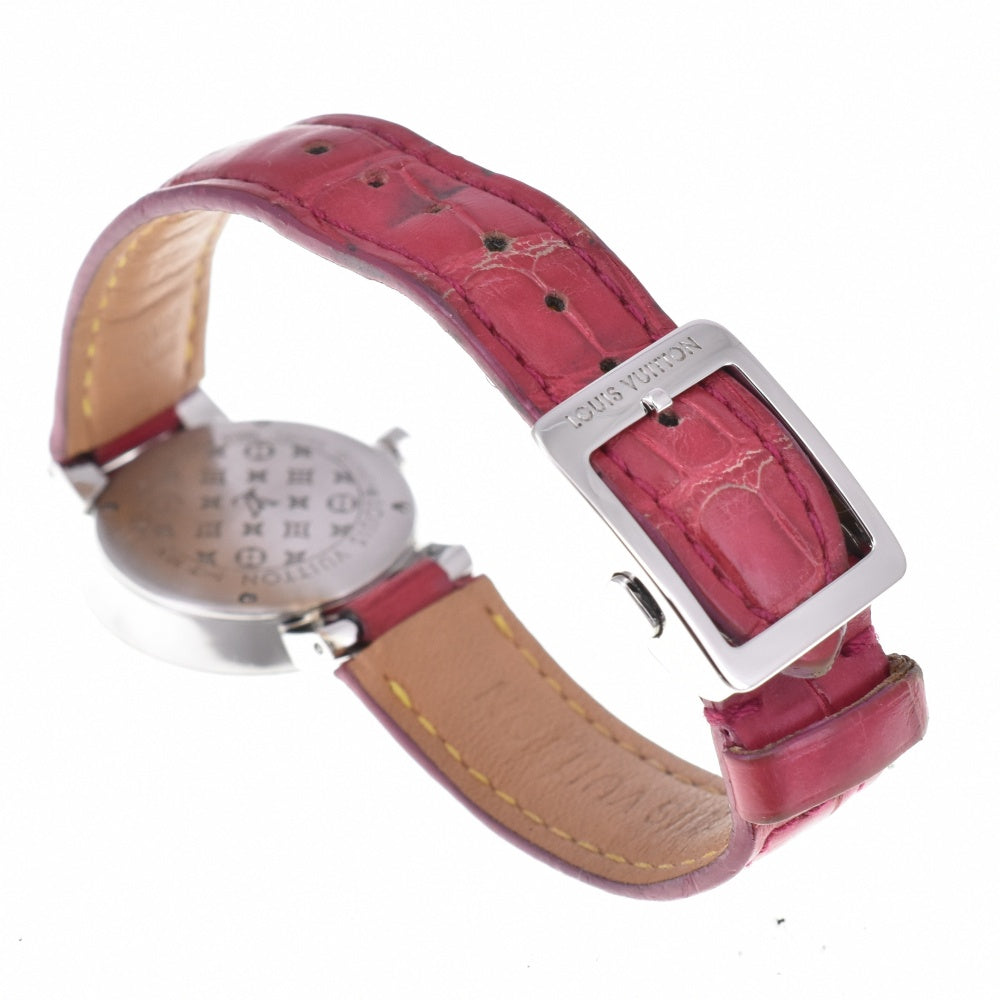 with paper LOUIS VUITTON Tambour Slim PM Monogram Q12MG 8P diamond Silver Dial Quartz Ladies
 Watch P#143303