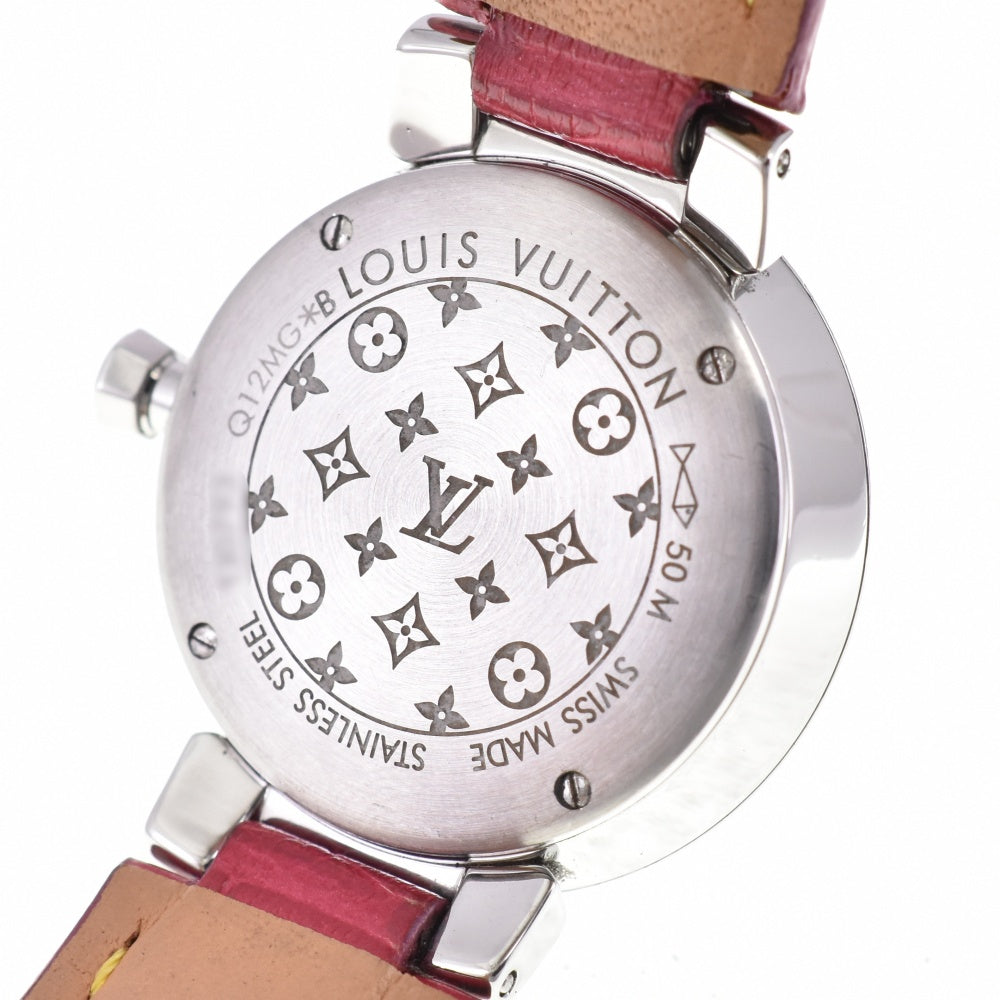 with paper LOUIS VUITTON Tambour Slim PM Monogram Q12MG 8P diamond Silver Dial Quartz Ladies
 Watch P#143303