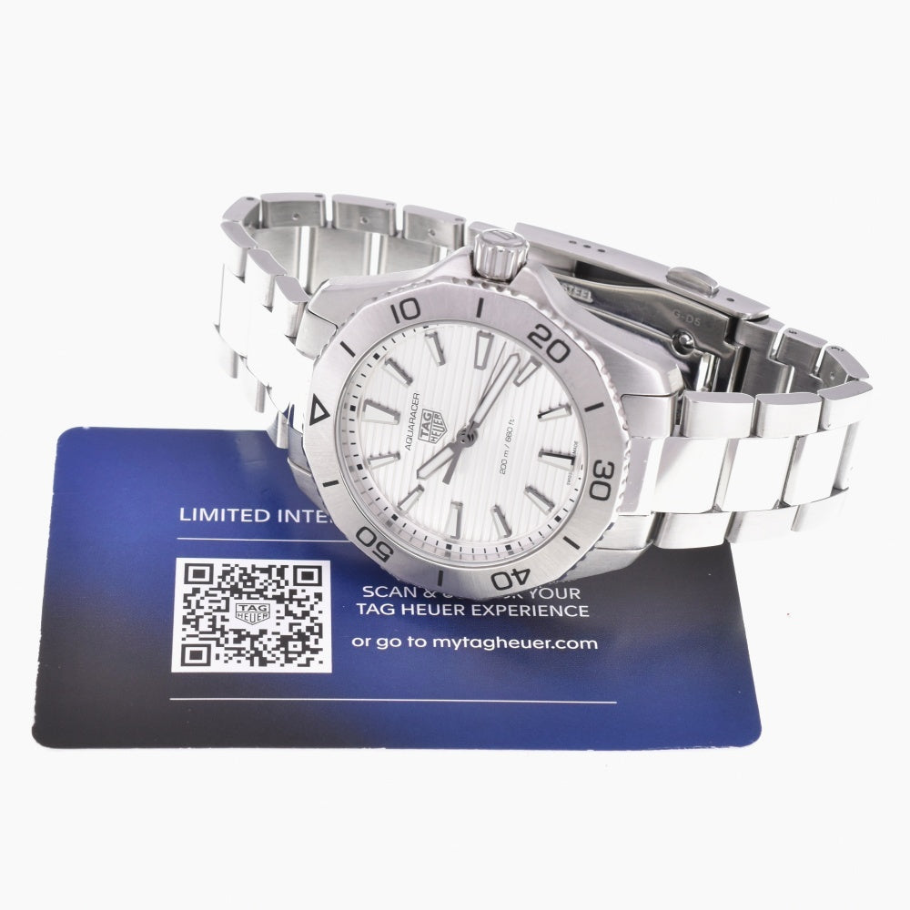 with paper TAG HEUER Aqua Racer Professional 200 WBP1111.BA0627 Silver Dial Quartz Men's
 Watch N#143304