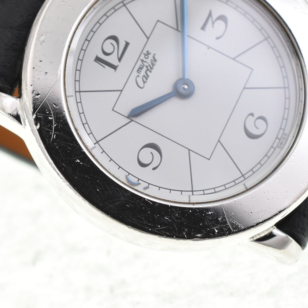 CARTIER Mustrond Vermeil W1009373 white Dial Quartz Ladies
 Watch R#143315