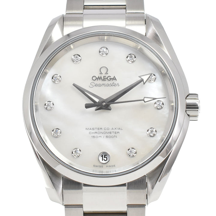 with paper OMEGA Seamaster Aqua Terra Master Co-Axial 231.10.39.21.55.002 11P Diamond White shell Dial Automatic Unisex
 Watch O#143316