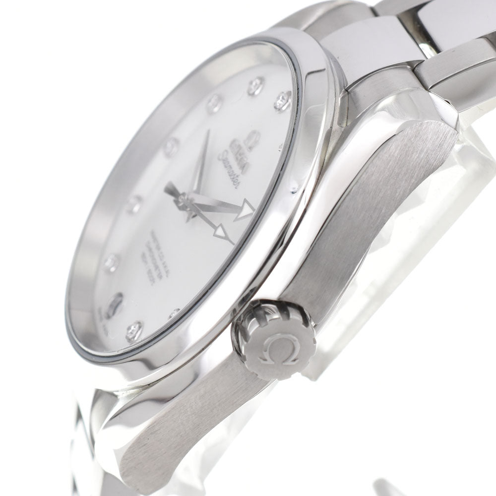 with paper OMEGA Seamaster Aqua Terra Master Co-Axial 231.10.39.21.55.002 11P Diamond White shell Dial Automatic Unisex
 Watch O#143316