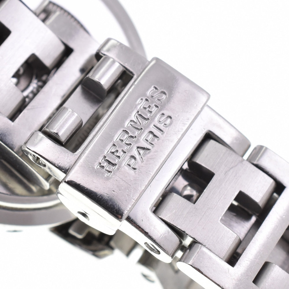 HERMES Clipper Date CL4.210 D buckle white Dial Quartz Ladies
 Watch O#143320